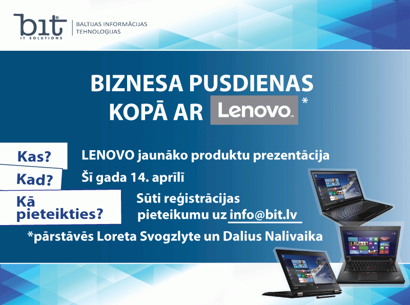 LENOVO produktu prezentācija